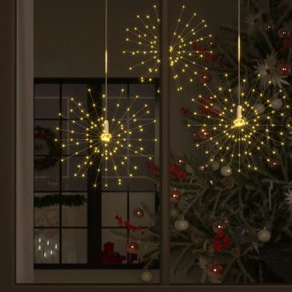 Outdoor Christmas Firework Light Warm White 20cm 140 LEDs