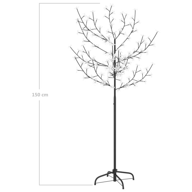 Christmas Tree LEDs Warm White Light Cherry Blossom – 150 cm