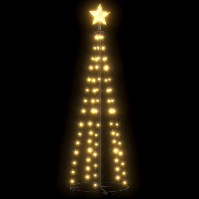 Christmas Cone Tree 70 Warm White LEDs Decoration – 120×50 cm