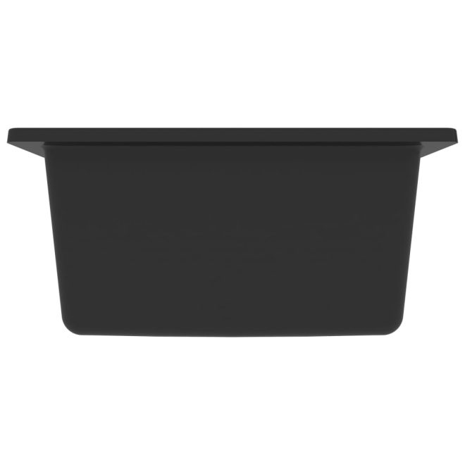 Kitchen Sink with Overflow Hole Granite – Black