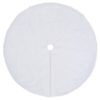 Christmas Tree Skirt White Faux Fur – 150 cm