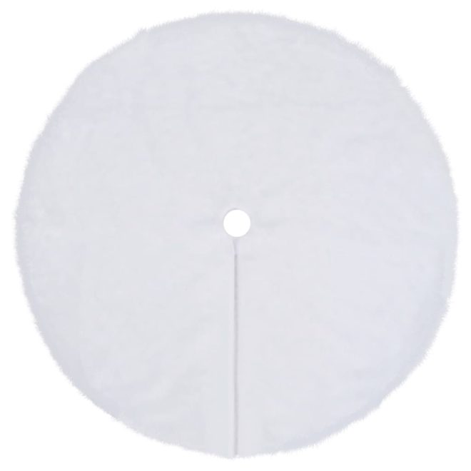 Christmas Tree Skirt White Faux Fur – 150 cm