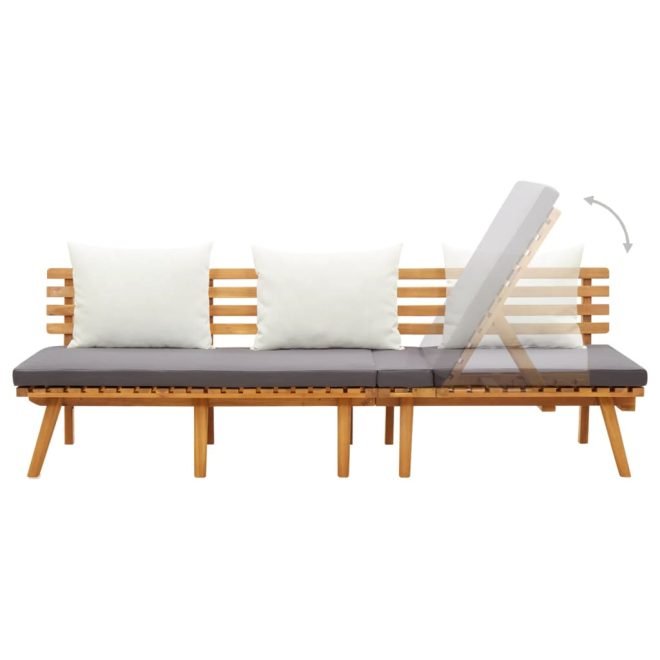 Day Bed 200×65 cm Solid Acacia Wood