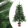 Artificial Christmas Tree with LEDs Green – 65×45 cm