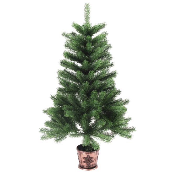 Artificial Christmas Tree with LEDs Green – 65×45 cm