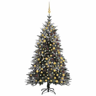 Artificial Christmas Tree LEDs&Ball Set PVC&PE