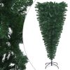 Upside-down Artificial Christmas Tree with LEDs&Ball Set – 210×110 cm, Gold