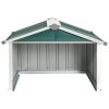 Garden Robot Lawnmower Shed 92x97x63 cm Galvanised Steel – Green