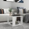 Coffee Table 40x40x30 cm Engineered Wood – White