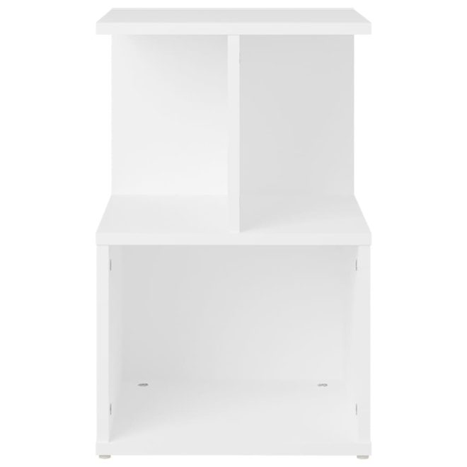 Bristol Bedside Cabinet 35x35x55 cm Engineered Wood – White, 1