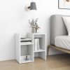 Allendale Bedside Cabinet 50x30x51.5 cm Engineered Wood – White, 1