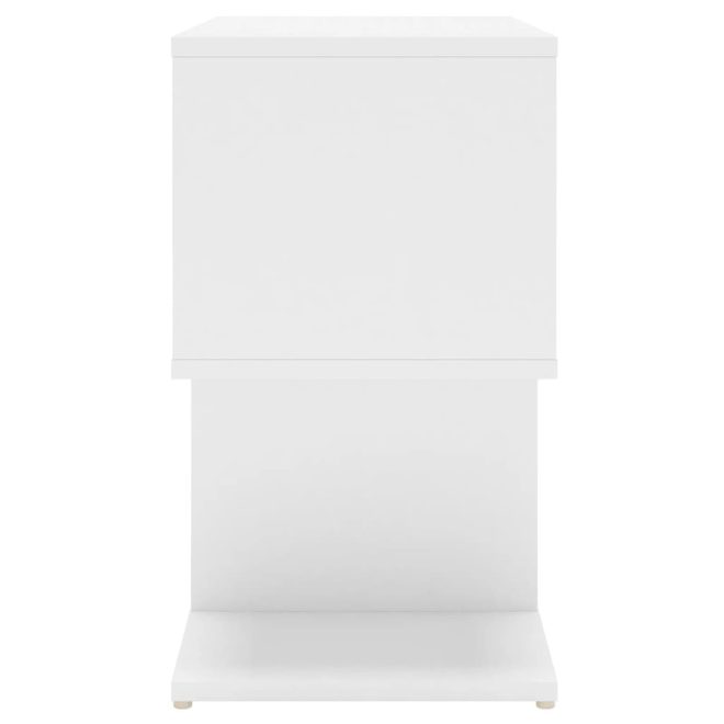 Allendale Bedside Cabinet 50x30x51.5 cm Engineered Wood – White, 1