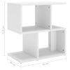 Allendale Bedside Cabinet 50x30x51.5 cm Engineered Wood – White, 1