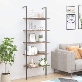 5-Tier Leaning Shelf and 64x35x185 cm