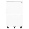 Mobile File Cabinet 39x45x67 cm Steel – White