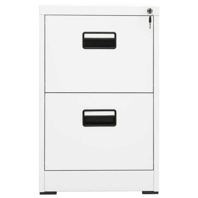 Filing Cabinet Steel – 46x62x72.5 cm, White