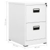 Filing Cabinet Steel – 46x62x72.5 cm, White