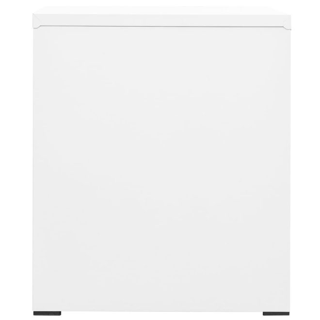 Filing Cabinet Steel – 46x62x72.5 cm, White