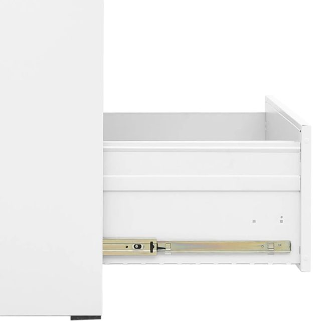 Filing Cabinet Steel – 46x62x72.5 cm, White