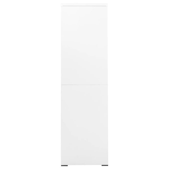 Filing Cabinet Steel – 90x46x164 cm, White