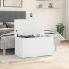 Storage Chest 84x42x46 cm Engineered Wood – White