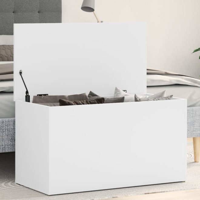 Storage Chest 84x42x46 cm Engineered Wood – White