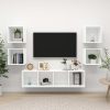 Padbury 5 Piece TV Cabinet Set Engineered Wood – White