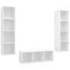 Berlin 3 Piece TV Cabinet Set Engineered Wood – White