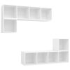 Casper 4 Piece TV Cabinet Set Engineered Wood – White