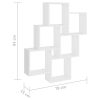 Wall Cube Shelf 78x15x93 cm Engineered Wood – White