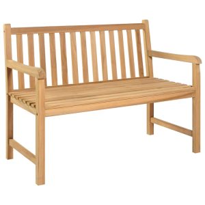 Garden Bench Solid Teak Wood – 114 cm