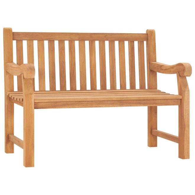 Garden Bench Solid Teak Wood – 114x69x92 cm