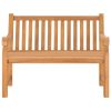 Garden Bench Solid Teak Wood – 114x69x92 cm