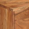 Putnam TV Cabinet Honey Brown and Grey 110x30x50 cm Solid Wood Acacia