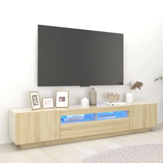 Apache TV Cabinet with LED Lights 200x35x40 cm