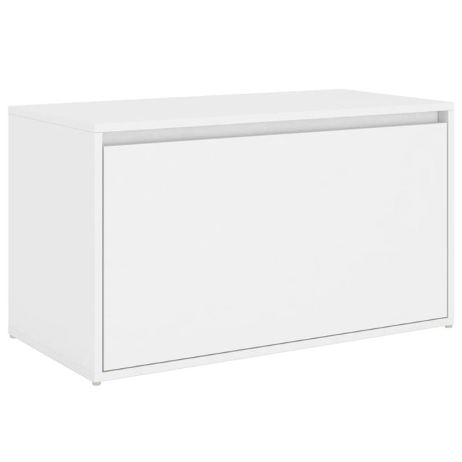 Hall Bench 80x40x45 cm Engineered Wood – White