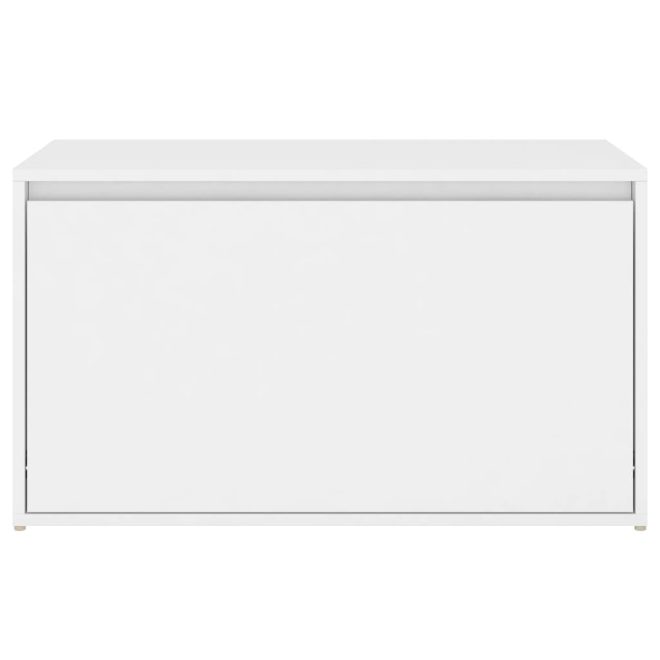 Hall Bench 80x40x45 cm Engineered Wood – White