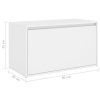 Hall Bench 80x40x45 cm Engineered Wood – White