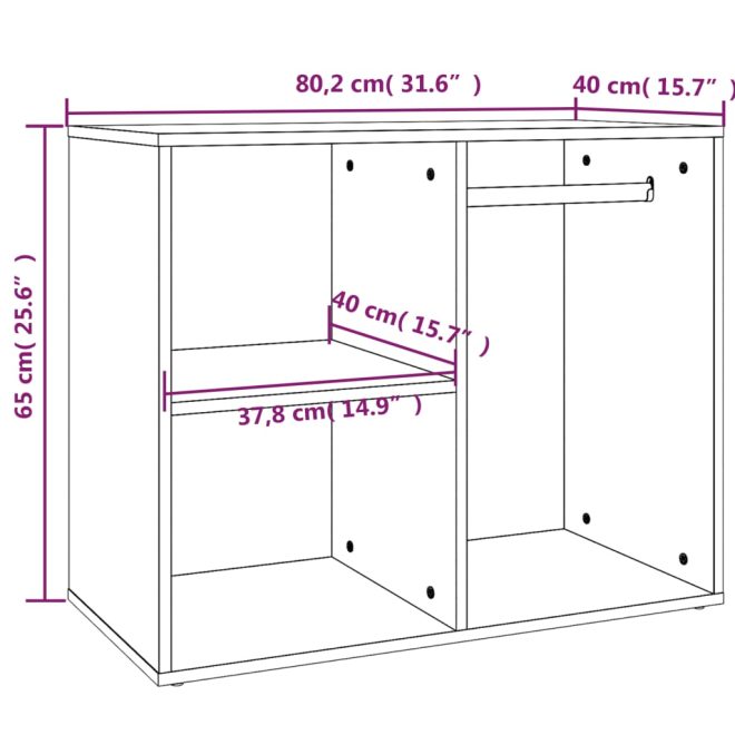 Dressing Cabinet 80x40x65 cm Engineered Wood – White