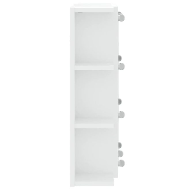 Mirror Cabinet with LED 70×16.5×60 cm – White