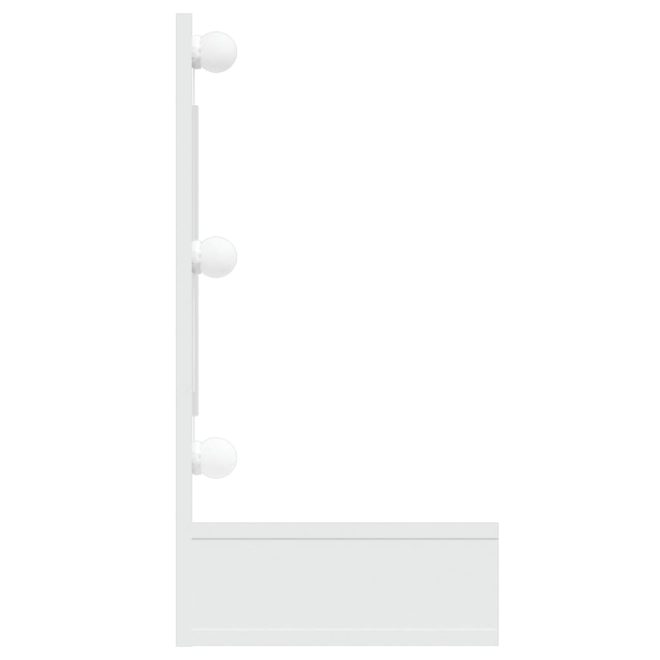 Mirror Cabinet with LED 90×31.5×62 cm – White