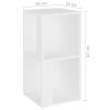 Corner Cabinet Engineered Wood – 33x33x67 cm, White