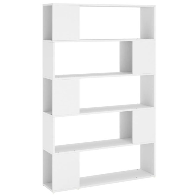 Euston Book Cabinet Room Divider 100x24x155 cm Engineered Wood – White