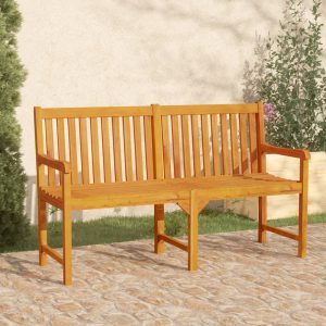 Garden Bench Solid Acacia Wood – 150×55.5×90 cm