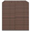 Garden Cushion Box PE Rattan – 100×97.5×104 cm, Brown