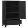 Industrial Storage Cabinet 70x40x115 cm Metal – Black