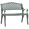 Garden Bench 102 cm Cast Aluminium – Green