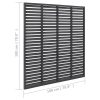 Louver Fence WPC – 180×180 cm, Grey