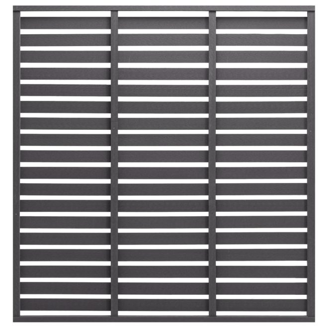 Fence Panel WPC 180×180 cm Grey