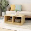 Coffee Table 75x50x33.5 cm Solid Pinewood – Brown